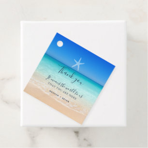 Etiquetas Para Lembrancinhas Beach Ocean Starfish Obrigado