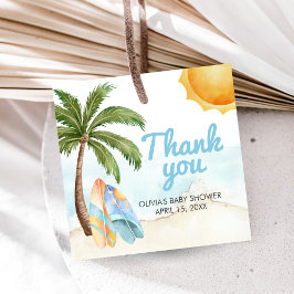 Etiquetas Para Lembrancinhas Beach Surf Baby on Board Baby Shower
