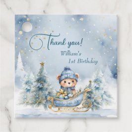Etiquetas Para Lembrancinhas Bear Natal Um Primeiro Aniversário Inverno