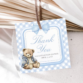 Etiquetas Para Lembrancinhas Bearly Wait Elegant Bear Baby Shower