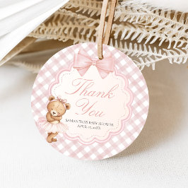 Etiquetas Para Lembrancinhas Bearly Wait Elegant Bear Baby Shower