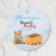 Beary Berry Cute Blue Boy Strawberry Cub Aniversár