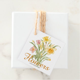 Etiquetas Para Lembrancinhas Beautiful classic floral Natural watercolor art
