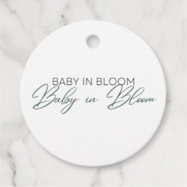 Etiquetas Para Lembrancinhas Bebê em Bloom - Respiração do Bebê
