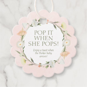Etiquetas Para Lembrancinhas Bebê em Flor Bebê em Flor Sprinkle Pop Quando Ela