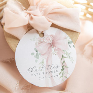 Etiquetas Para Lembrancinhas Bebê em flor Chaveiro de bebê Shower Obrigado