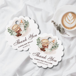 Etiquetas Para Lembrancinhas Bebê está criando verde Chá de fraldas de café