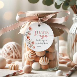 Etiquetas Para Lembrancinhas Bebê Floral Blush Watercolor em Bloom Favor