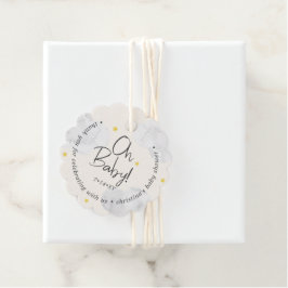 Etiquetas Para Lembrancinhas Bebê Gênero Nuvens Neutras Oh Bebê Obrigado