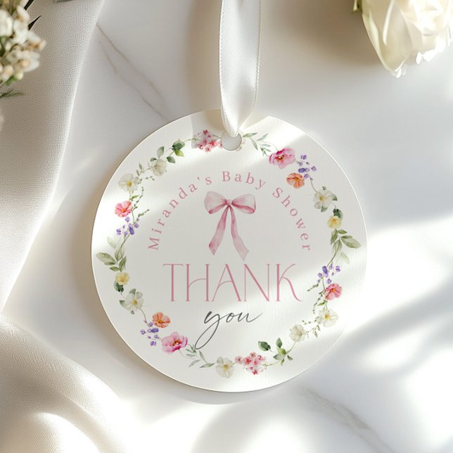 Etiquetas Para Lembrancinhas Bebê no Chá de fraldas cor-de-rosa com sangue Obri (Criador carregado)