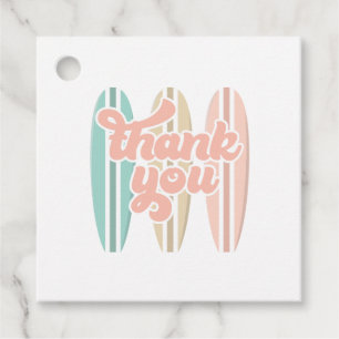 Etiquetas Para Lembrancinhas Bebê no Conselho Surfboard Beach Chá de fraldas