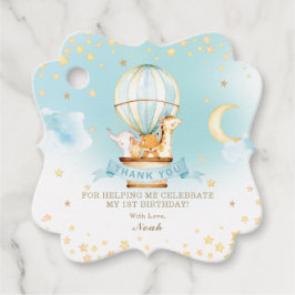 Etiquetas Para Lembrancinhas Bebês Cachorros Balão de Ar Quente Obrigado