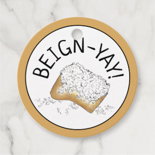 Etiquetas Para Lembrancinhas Beign-Yay! Nova Orleans NOLA Beignet Paery Foodie