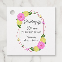 Etiquetas Para Lembrancinhas Beijos de Borboleta Para o Futuro Casamento da Sra