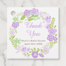 Bela Coroa Floral Roxa Chuveiro de Noiva