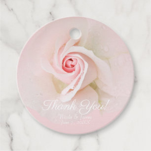 Etiquetas Para Lembrancinhas Bela Rosa Molhada Rosa Suave Chuveiro de Noiva Ele