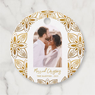 Etiquetas Para Lembrancinhas Belo Arco de Fotografias de Natal Casado e Botânic