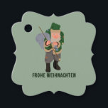 Etiquetas Para Lembrancinhas Belsníquel Frohe Weihnachten De<br><div class="desc">Adicione um toque divertido ao seu presente de Natal com estas etiquetas de presentes Belsníquel. A mensagem na frente pode ser personalizada com sua própria saudação ou deixada como está. Frohe Weihnachten é Feliz Natal em alemão. O lado inverso da etiqueta tem um ponto para você escrever de e para...</div>