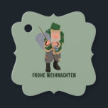 Etiquetas Para Lembrancinhas Belsníquel Frohe Weihnachten De<br><div class="desc">Adicione um toque divertido ao seu presente de Natal com estas etiquetas de presentes Belsníquel. A mensagem na frente pode ser personalizada com sua própria saudação ou deixada como está. Frohe Weihnachten é Feliz Natal em alemão. O lado inverso da etiqueta tem um ponto para você escrever de e para...</div>