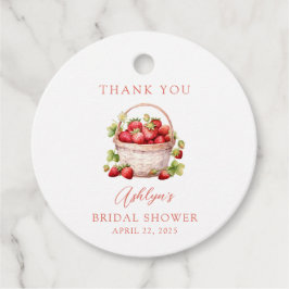 Etiquetas Para Lembrancinhas Berry Sweet Red Strawberry Obrigado Tag Favorável