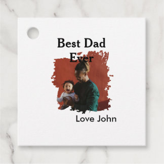 Etiquetas Para Lembrancinhas Best dad ever father's dad gift photo name simple