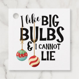 Etiquetas Para Lembrancinhas Big Bright Bulbs Funny & Festive Christmas