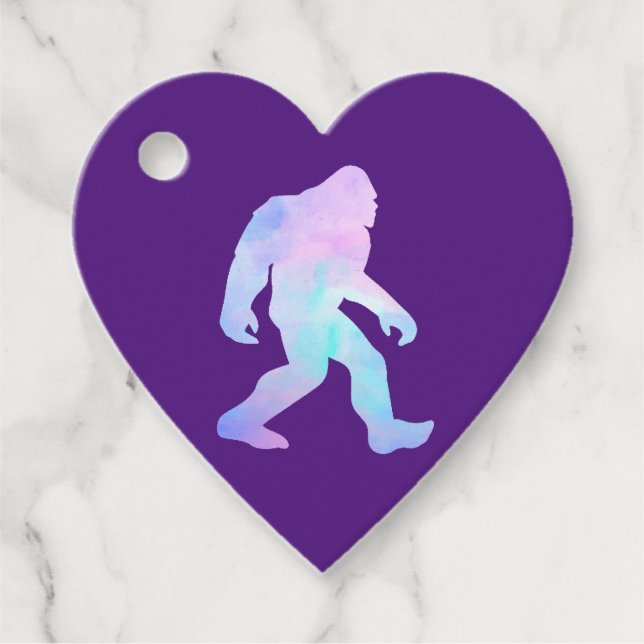 Etiquetas Para Lembrancinhas Bigfoot de Aquarela (Frente)