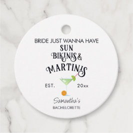 Etiquetas Para Lembrancinhas Bikinis e Martinis Festa na Piscina Tropical de So