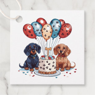 Etiquetas Para Lembrancinhas Birthday Dachshund Dogs