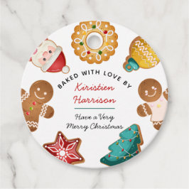 Etiquetas Para Lembrancinhas Biscoitos de Gengibre Personalizados Assando Feria