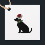 Etiquetas Para Lembrancinhas Black Lab Dog Christmas Santa Hat Holly Modern Div<br><div class="desc">Silhueta de Cachorro Negro Labrador Retriever com Papai Noel, Holly Pattern em Segundo Plano Branco. Feriado de Feriado de excelente/Decoração de Festa para os amantes de cães em sua vida, qualquer encontro de Feriados. Festivo, Moderno, Divertido. Misture e combine todo o Black Lab / Natal / Feriados / Coleções de...</div>