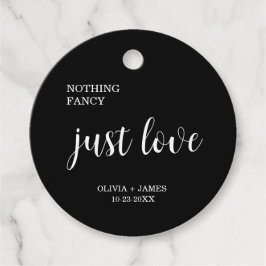 Etiquetas Para Lembrancinhas Black Nothing Fancy Just Love Wedding