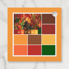 Etiquetas Para Lembrancinhas Blocos de Cores de Outono