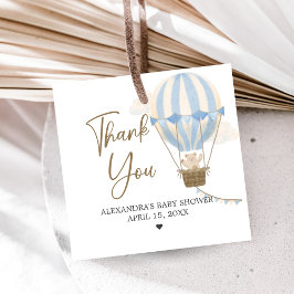 Etiquetas Para Lembrancinhas Blue Boho Bear Baby Shower