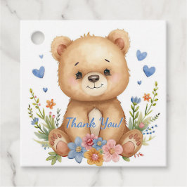 Etiquetas Para Lembrancinhas Blue Hearts Pastel Flowers Birthday Boy Party