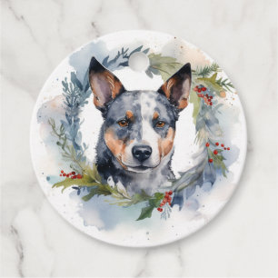 Etiquetas Para Lembrancinhas Blue Heeler Fúria Natal Festiva