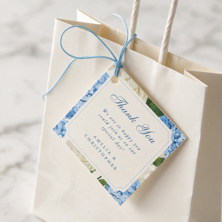 Etiquetas Para Lembrancinhas Blue Hydrangea Rosa Branca Casamento Agradecimento
