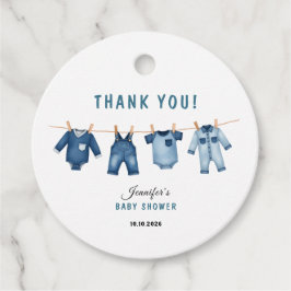 Etiquetas Para Lembrancinhas Blue Jean Baby Shower Party - Denim Theme