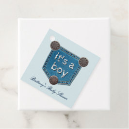 Etiquetas Para Lembrancinhas Blue Jean Denim É um Chá de fraldas