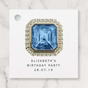 Etiquetas Para Lembrancinhas Blue Topaz Dezembro Birthstone