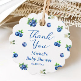 Etiquetas Para Lembrancinhas Blueberry Baby Shower Thank You