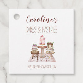 Etiquetas Para Lembrancinhas Boho Baking Bakery Boutique, Cupcakes e Pastries G
