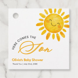 Etiquetas Para Lembrancinhas Boho Cute Here Comes the Sun Baby Shower