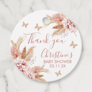 Etiquetas Para Lembrancinhas Boho Floral Borboleta Kisses Bebê Favoritos Etique