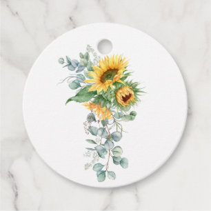 Etiquetas Para Lembrancinhas Boho Girassol Eucalipto