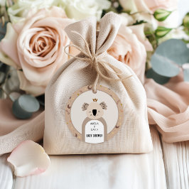 Etiquetas Para Lembrancinhas Boho Koala Moon Star Neutral Baby Shower