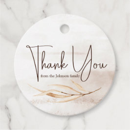 Etiquetas Para Lembrancinhas Boho Marble Script Obrigado