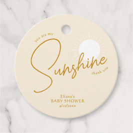 Etiquetas Para Lembrancinhas Boho Sunshine Chá de fraldas Obrigado