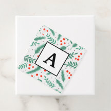 Boias de Natal Evergreen e Holly Berries