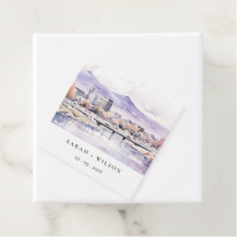 Etiquetas Para Lembrancinhas Boise, Idaho Watercolor Landscape Wedding